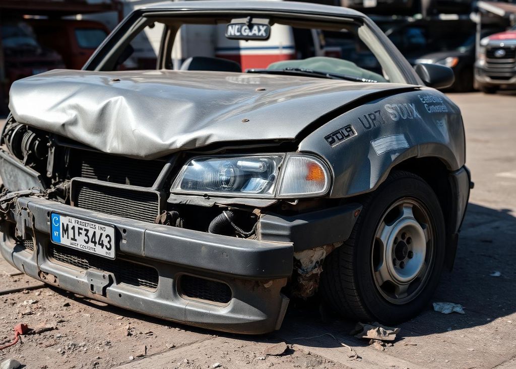 Véhicule fortement accidenté classé économiquement irréparable